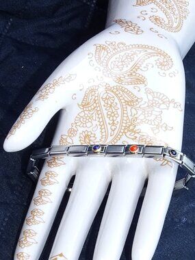 Silver Italian Charm Bracelet 7"